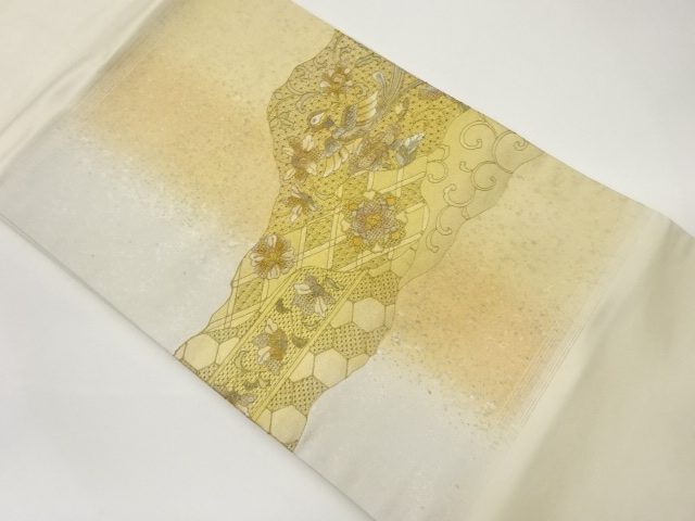 JAPANESE NAGOYA OBI / KINSAI / EMBROIDERY / MICHINAGADORI